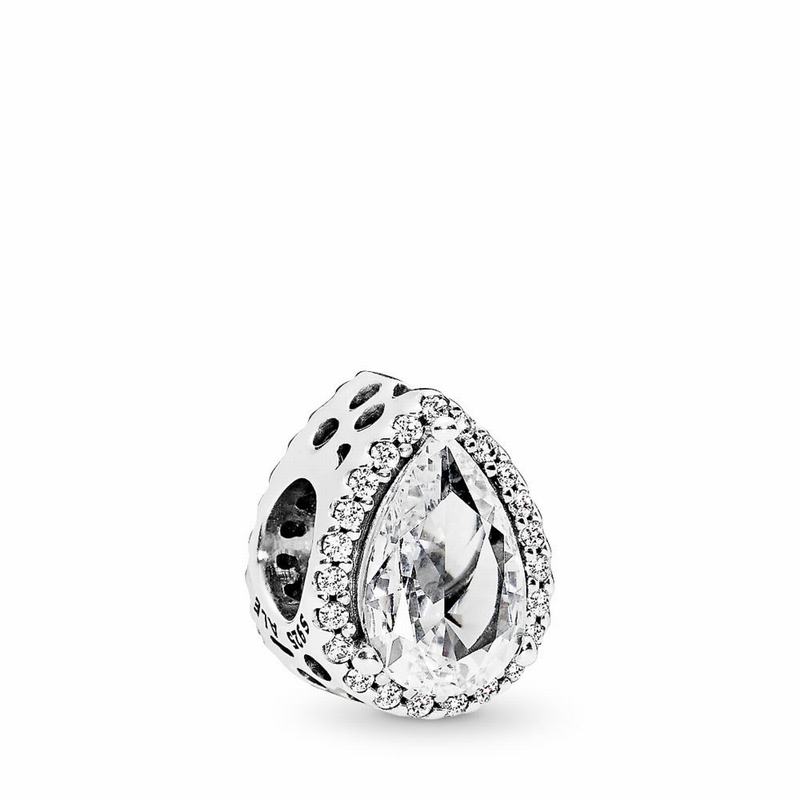 Pandora Australia Radiant Teardrop Charm - Sterling Silver | SRBIVT438